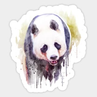 Watercolor Painting - Cute Panda Bear Sticker